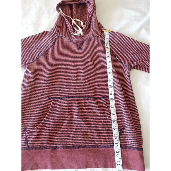 J. Crew Womens Hoodie Sweatshirt Size XS  Striped Drawstring Long Sleeve Flaw - Picture 13 of 16
